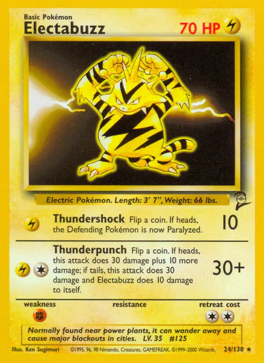 Electabuzz 24 Base Set 2 Pokesingles