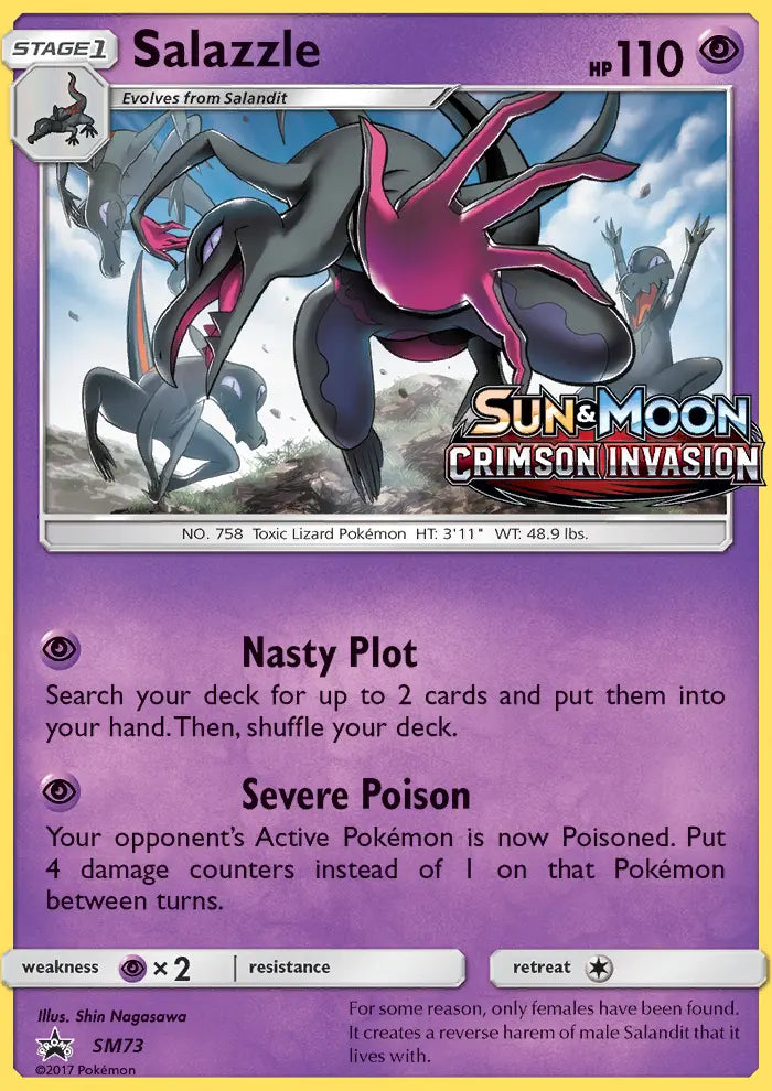 Salazzle SM73 SM Black Star Promos Pokesingles