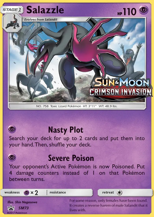Salazzle SM73 SM Black Star Promos Pokesingles