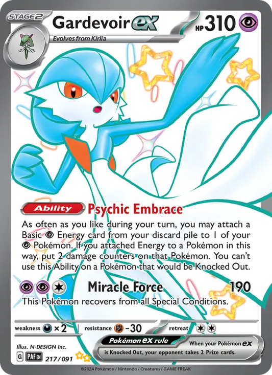 Gardevoir ex 217 Paldean Fates Pokesingles