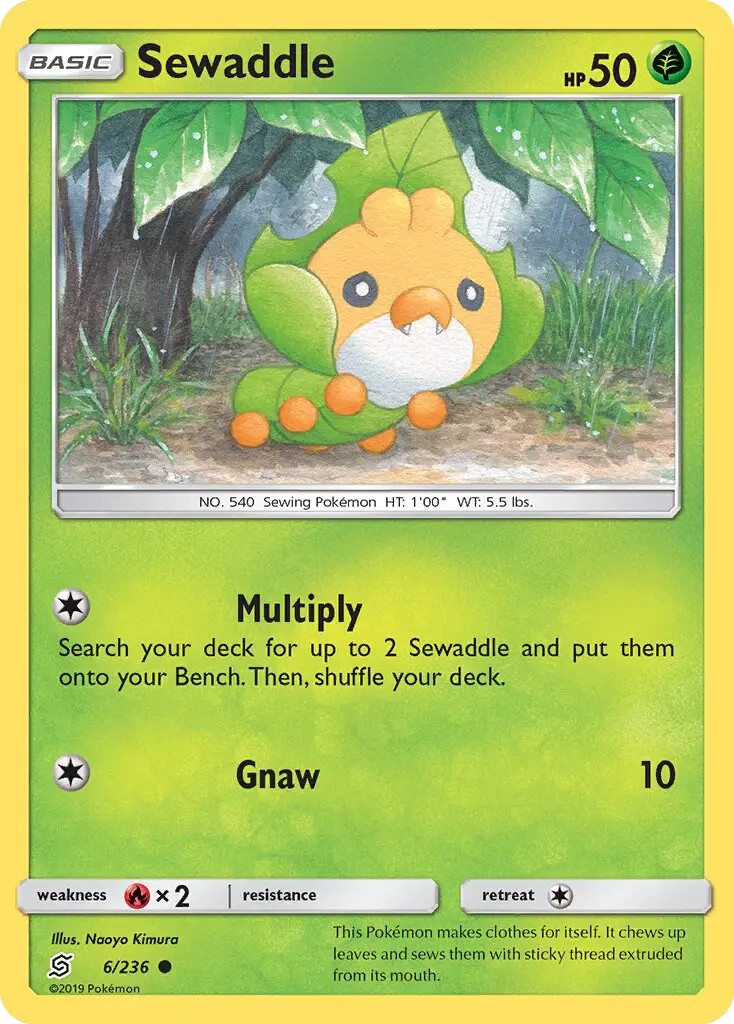 Sewaddle 6 Unified Minds Pokesingles