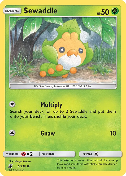 Sewaddle 6 Unified Minds Pokesingles