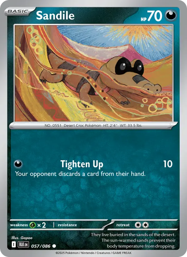 Sandile 57 Black Bolt Pokesingles