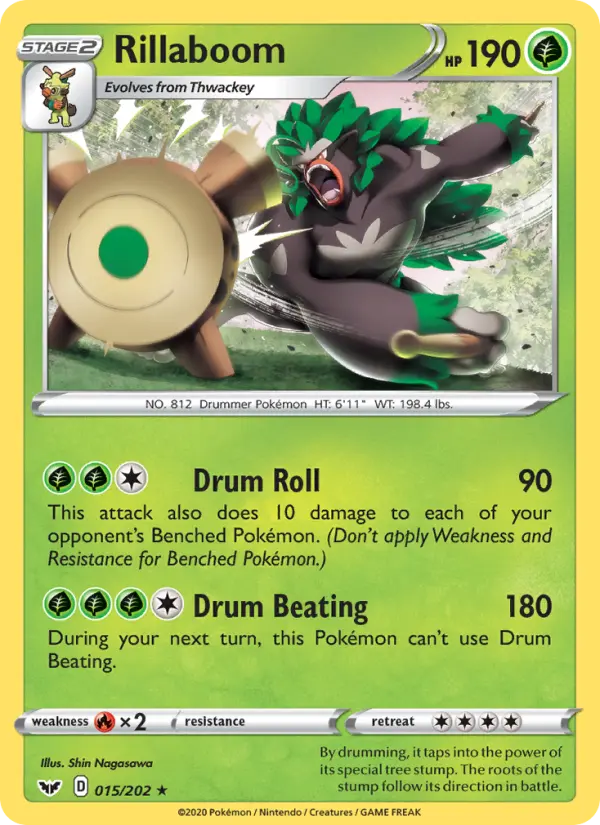 Rillaboom 15 Sword & Shield Pokesingles