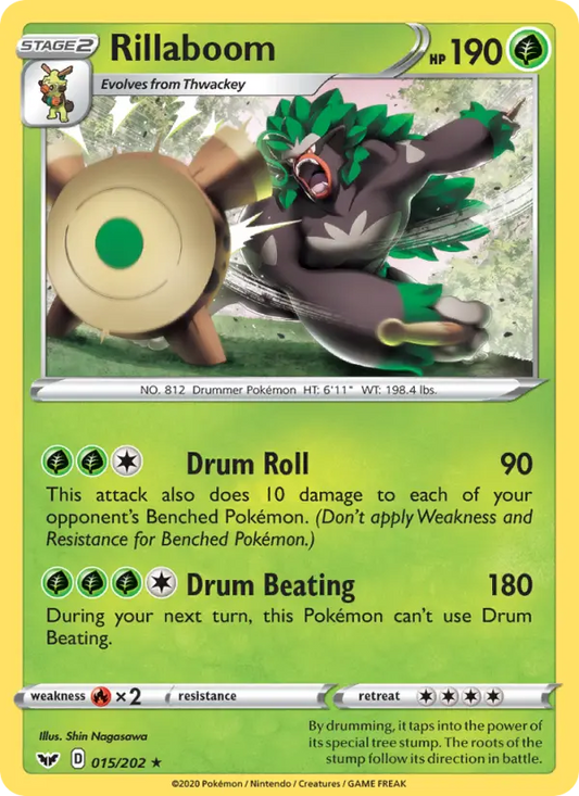 Rillaboom 15 Sword & Shield Pokesingles