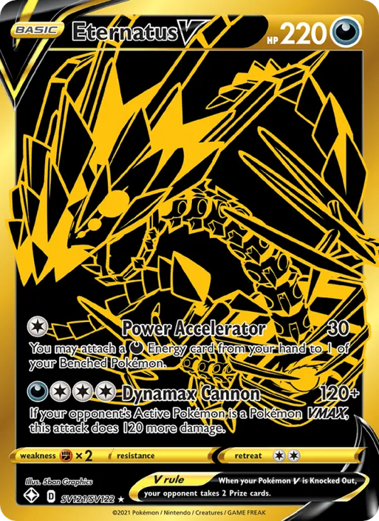 Eternatus V SV121 Shining Fates Pokesingles