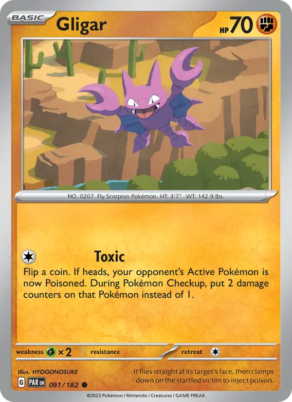 Gligar 91 Paradox Rift Pokesingles