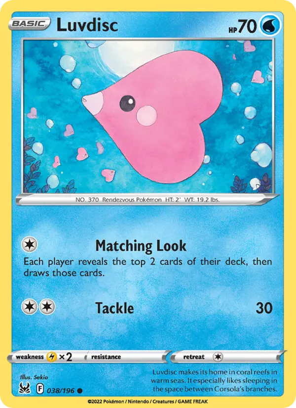 Luvdisc 38 Lost Origin Pokesingles
