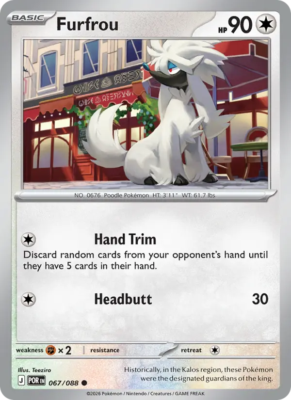 Furfrou 67 Perfect Order Pokesingles