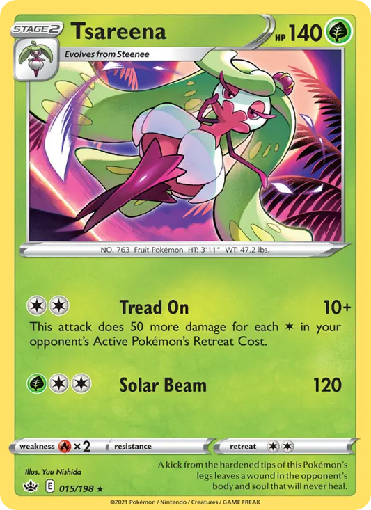 Tsareena 15 Chilling Reign Pokesingles