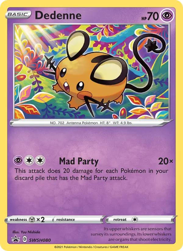 Dedenne SWSH080 SWSH Black Star Promos Pokesingles