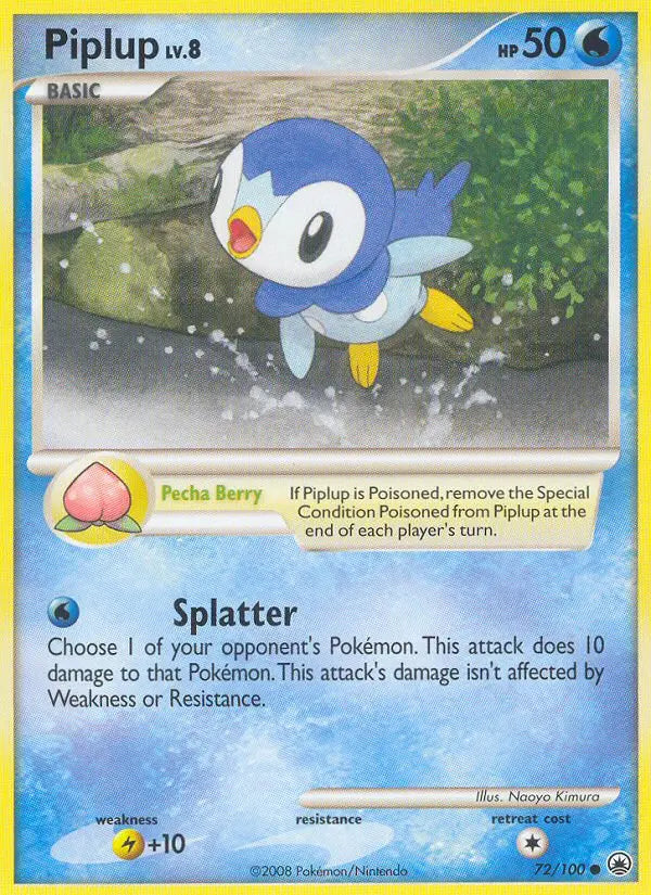 Piplup 72 Majestic Dawn Pokesingles