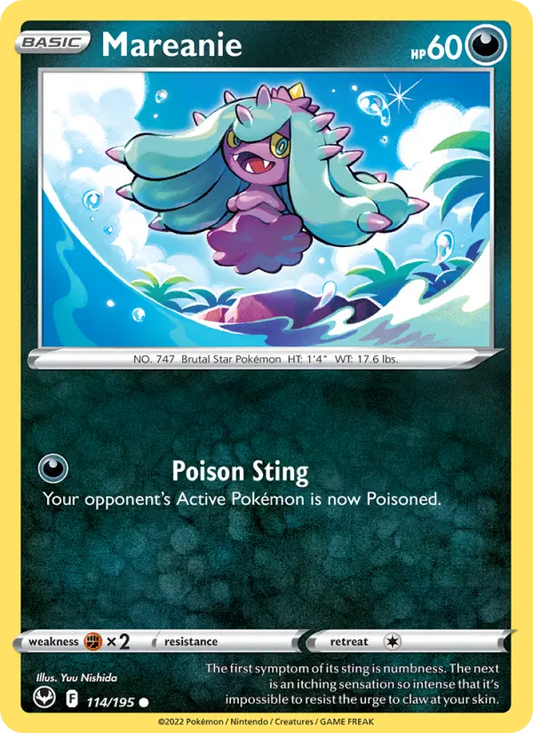Mareanie 114 Silver Tempest Pokesingles