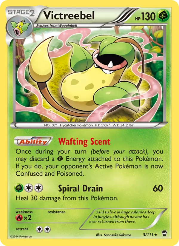 Victreebel 3 Furious Fists Pokesingles