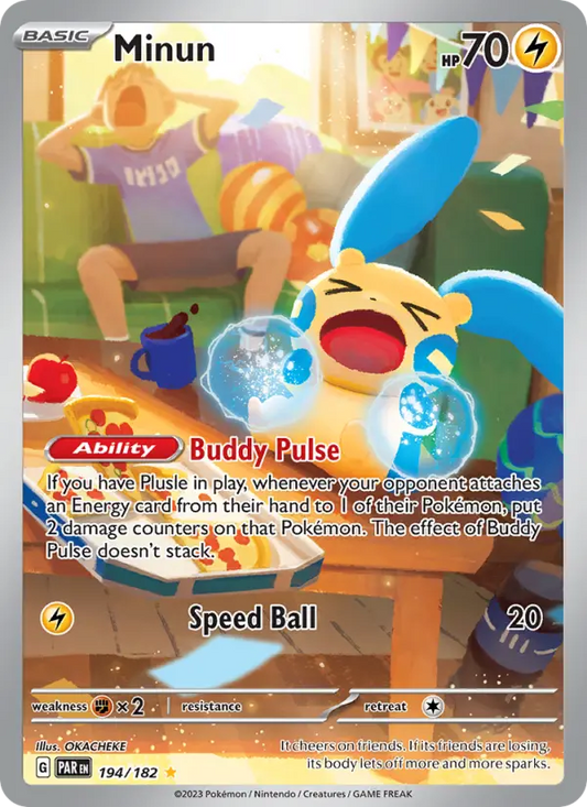 Minun 194 Paradox Rift Pokesingles