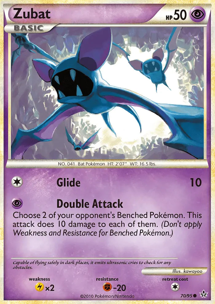 Zubat 70 Unleashed Pokesingles