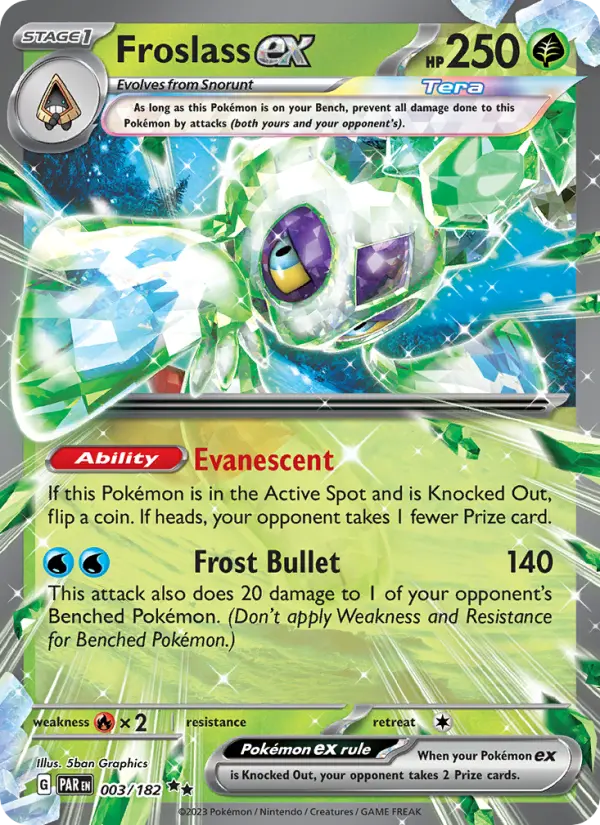 Froslass ex 3 Paradox Rift Pokesingles
