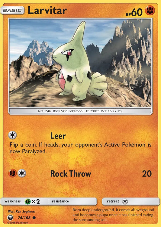 Larvitar 74 Celestial Storm Pokesingles