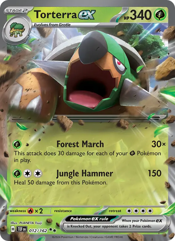 Torterra ex 12 Temporal Forces Pokesingles