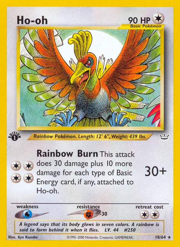 Ho-oh 18 Neo Revelation Pokesingles