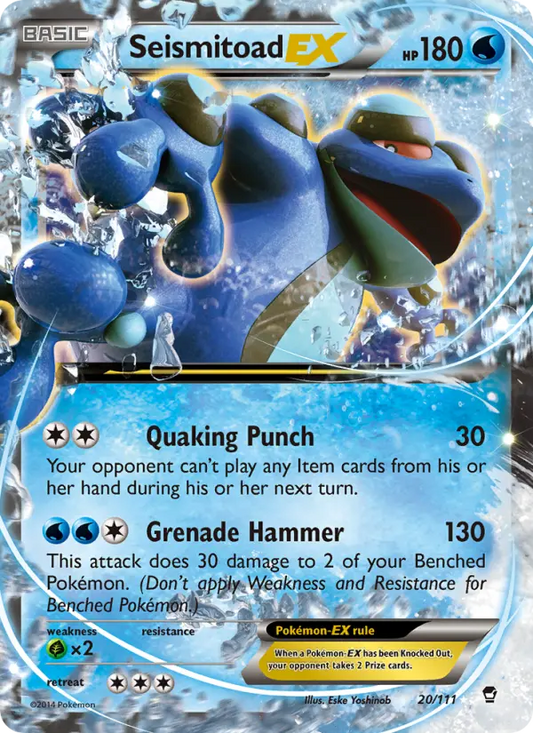 Seismitoad EX 20 Furious Fists Pokesingles