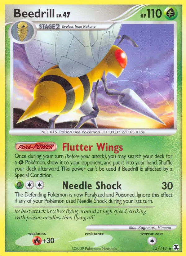 Beedrill 15 Rising Rivals Pokesingles
