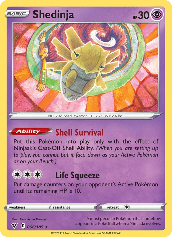 Shedinja 66 Vivid Voltage Pokesingles
