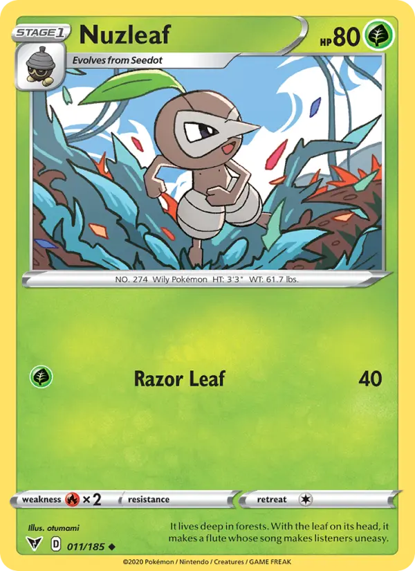 Nuzleaf 11 Vivid Voltage Pokesingles