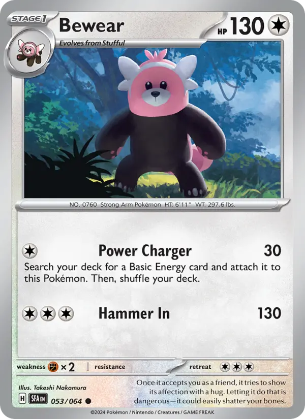 Bewear 53 Shrouded Fable Pokesingles