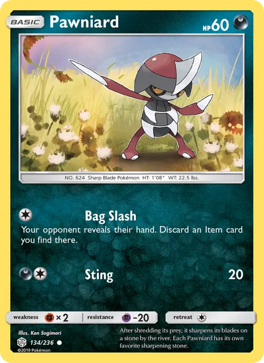 Pawniard 134 Cosmic Eclipse Pokesingles