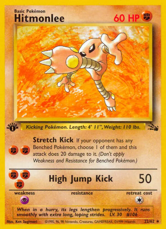 Hitmonlee 22 Fossil Pokesingles