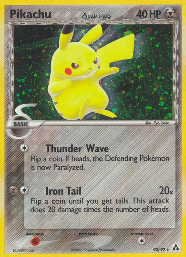 Pikachu δ 93 Legend Maker Pokesingles