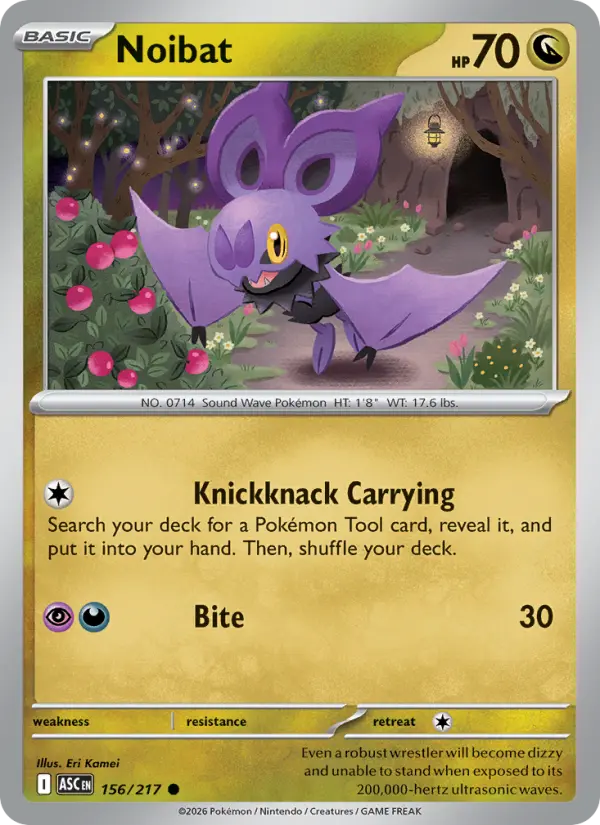 Noibat 156 Ascended Heroes Pokesingles