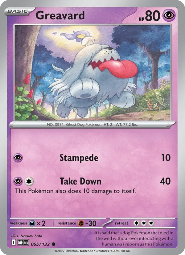 Greavard 65 Mega Evolution Pokesingles