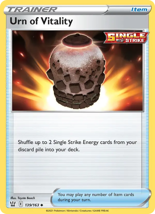 Urn of Vitality 139 Battle Styles Pokesingles
