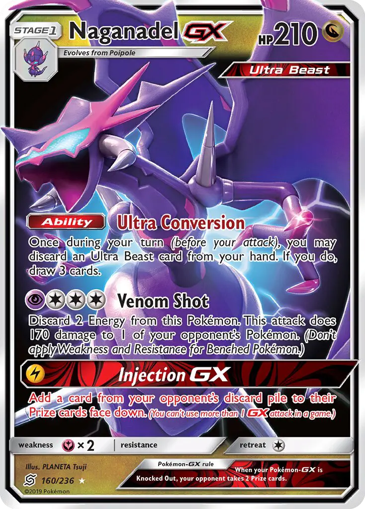 Naganadel GX 160 Unified Minds Pokesingles