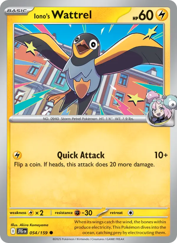 Iono's Wattrel 54 Journey Together Pokesingles