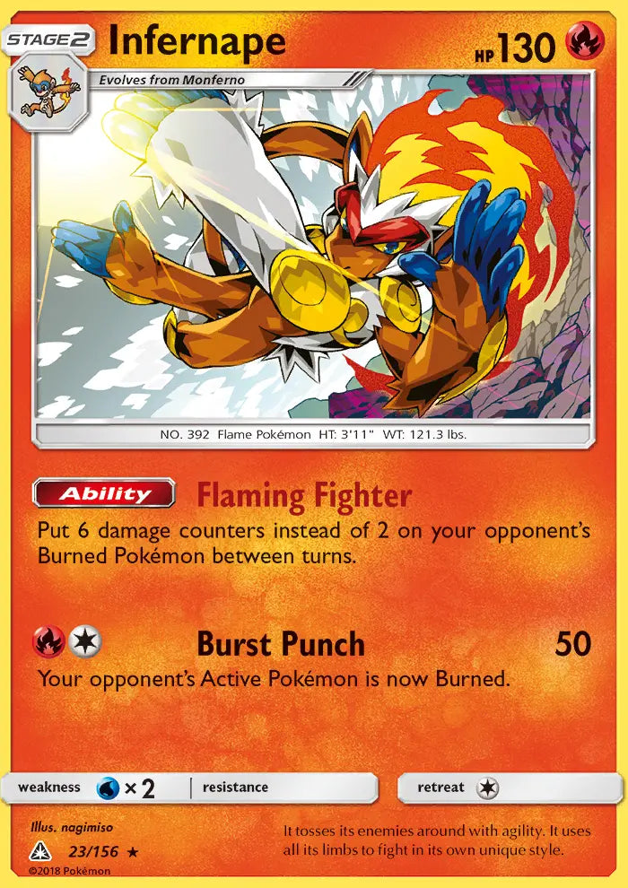 Infernape 23 Ultra Prism Pokesingles