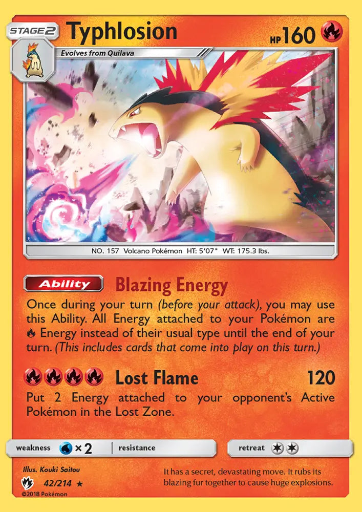 Typhlosion 42 Lost Thunder Pokesingles