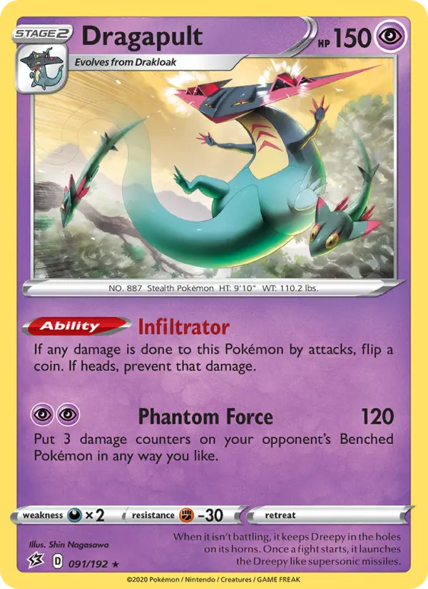 Dragapult 91 Rebel Clash Pokesingles