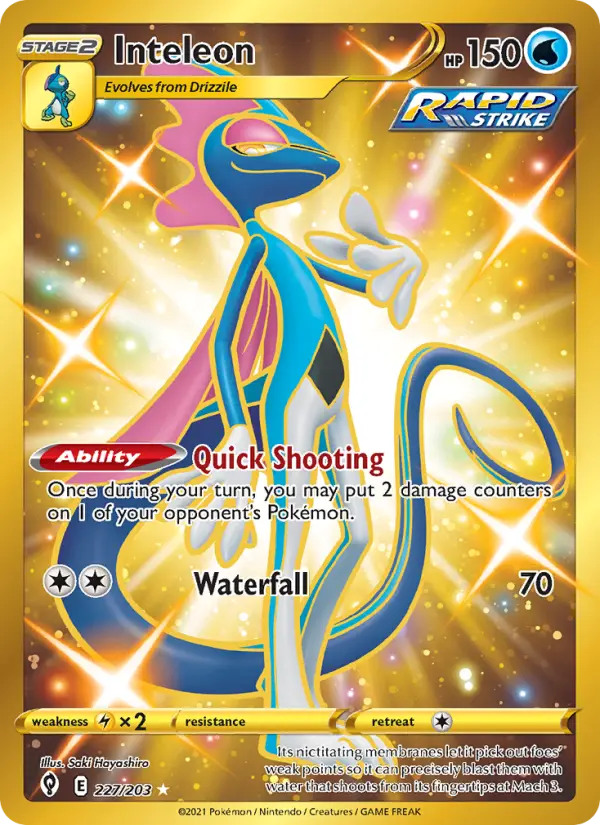 Inteleon 227 Evolving Skies Pokesingles