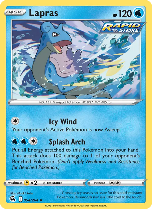 Lapras 54 Fusion Strike Pokesingles