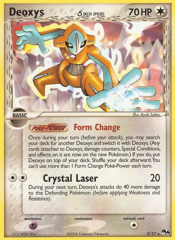 Deoxys δ 2 POP Series 4 Pokesingles