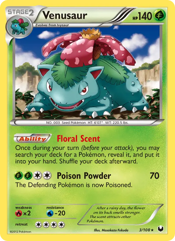 Venusaur 3 Dark Explorers Pokesingles