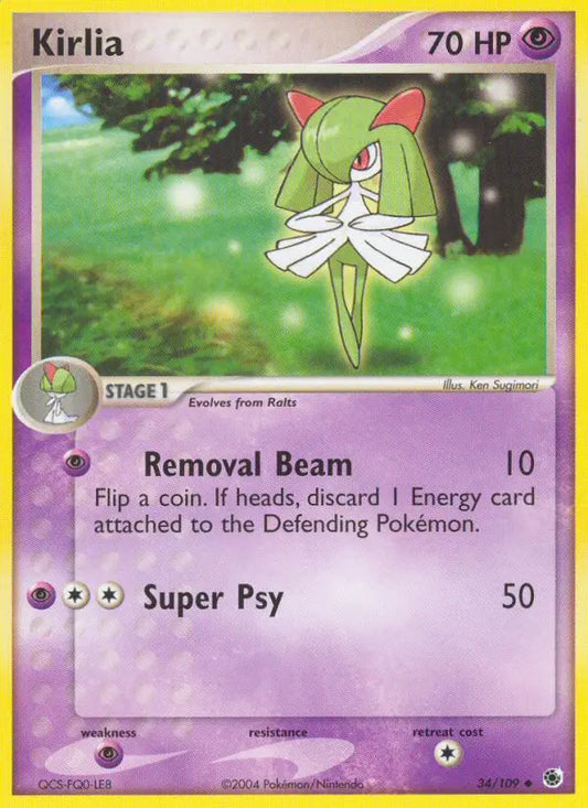 Kirlia 34 Ruby & Sapphire Pokesingles
