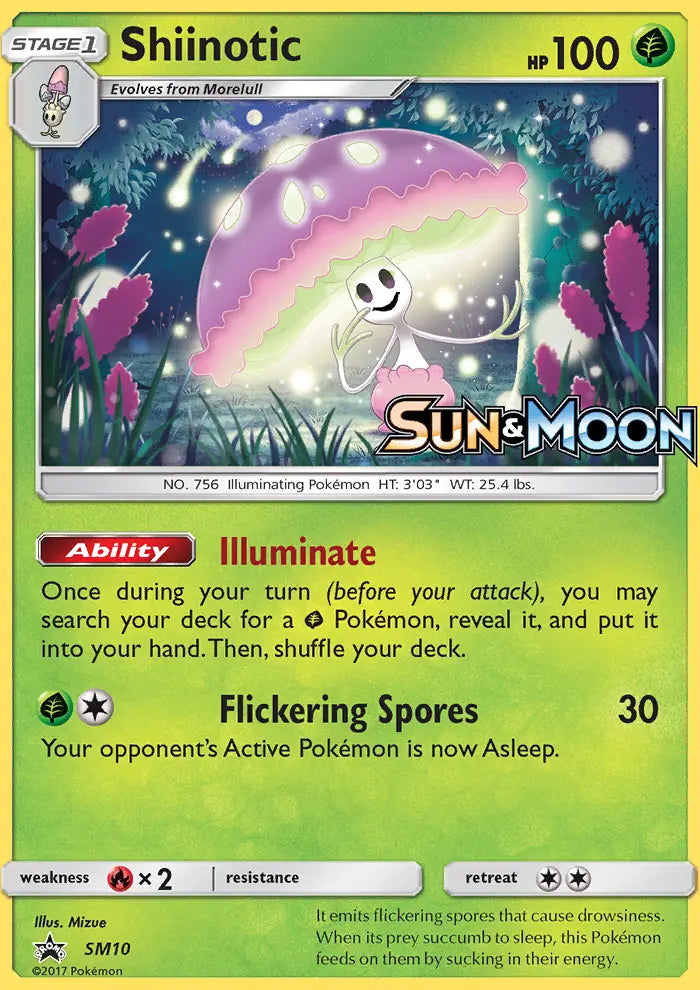 Shiinotic SM10 SM Black Star Promos Pokesingles