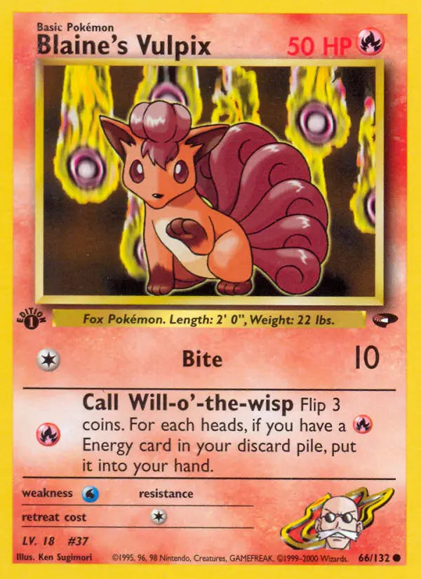 Blaine's Vulpix 66 Gym Challenge Pokesingles