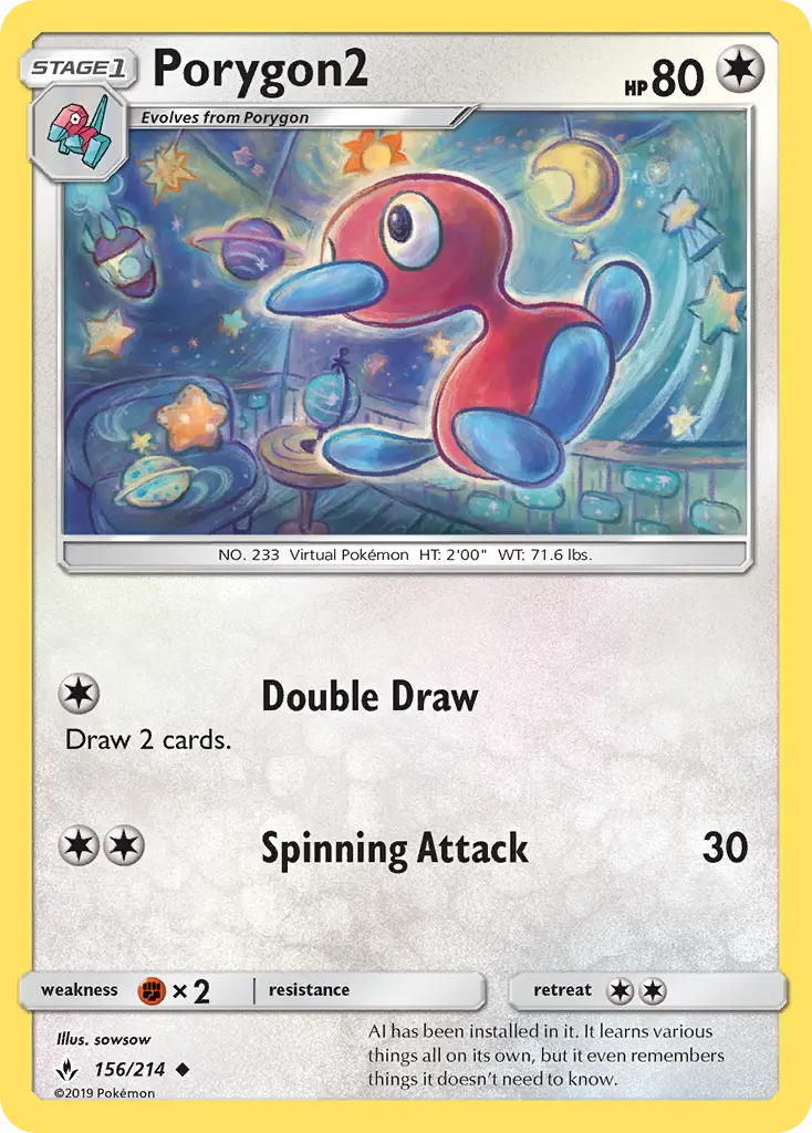 Porygon2 156 Unbroken Bonds Pokesingles