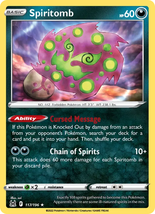 Spiritomb 117 Lost Origin Pokesingles