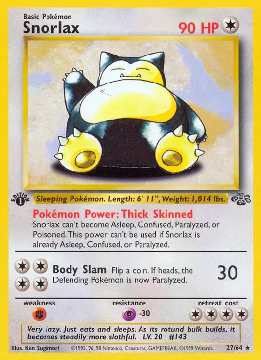 Snorlax 27 Jungle Pokesingles